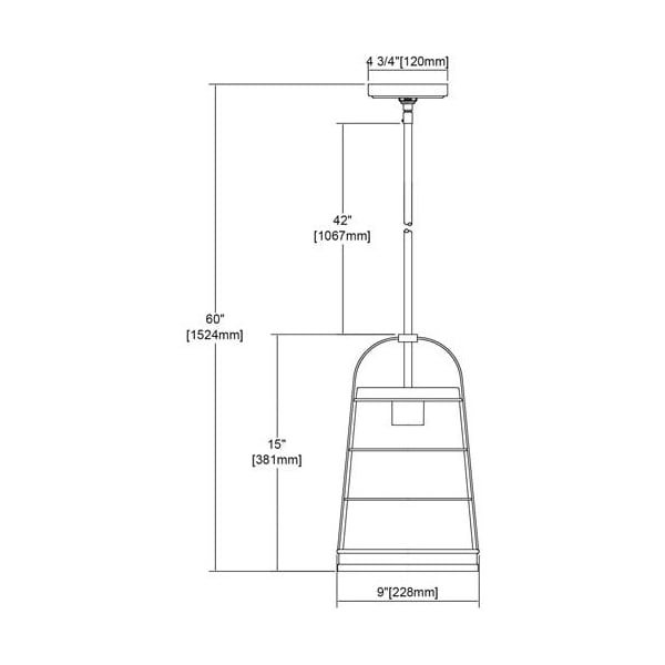 Azaria 9'' Wide 1-Light Mini Pendant - Oil Rubbed Bronze